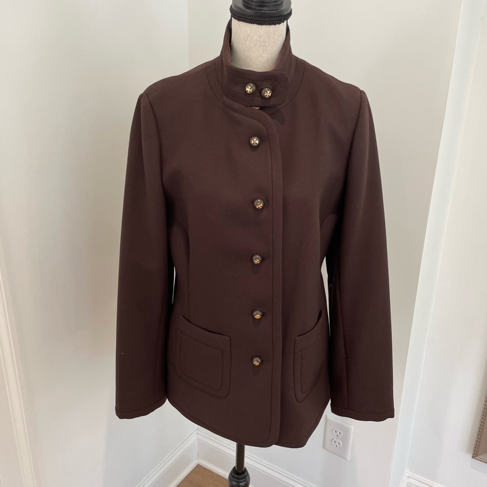 Gorgeous Tory Burch Chocolate Brown blazar jacket